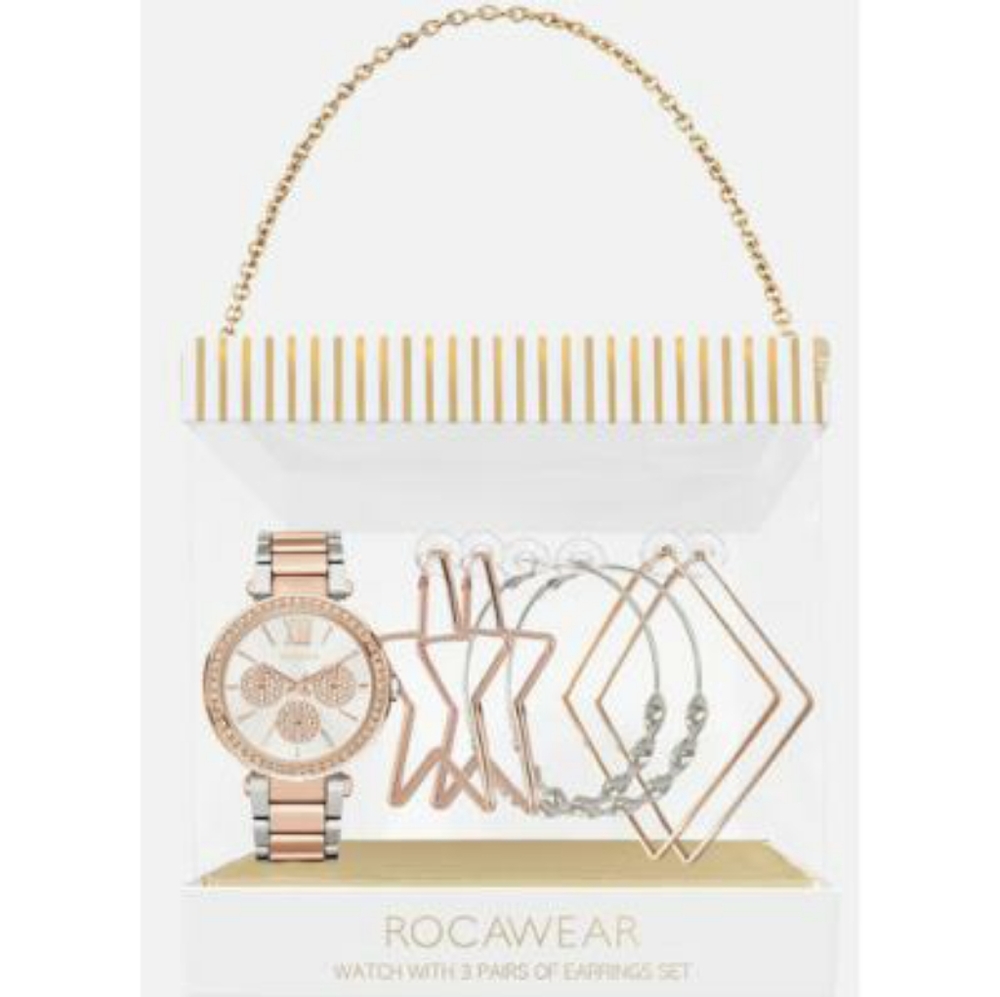 Watch and earrings set